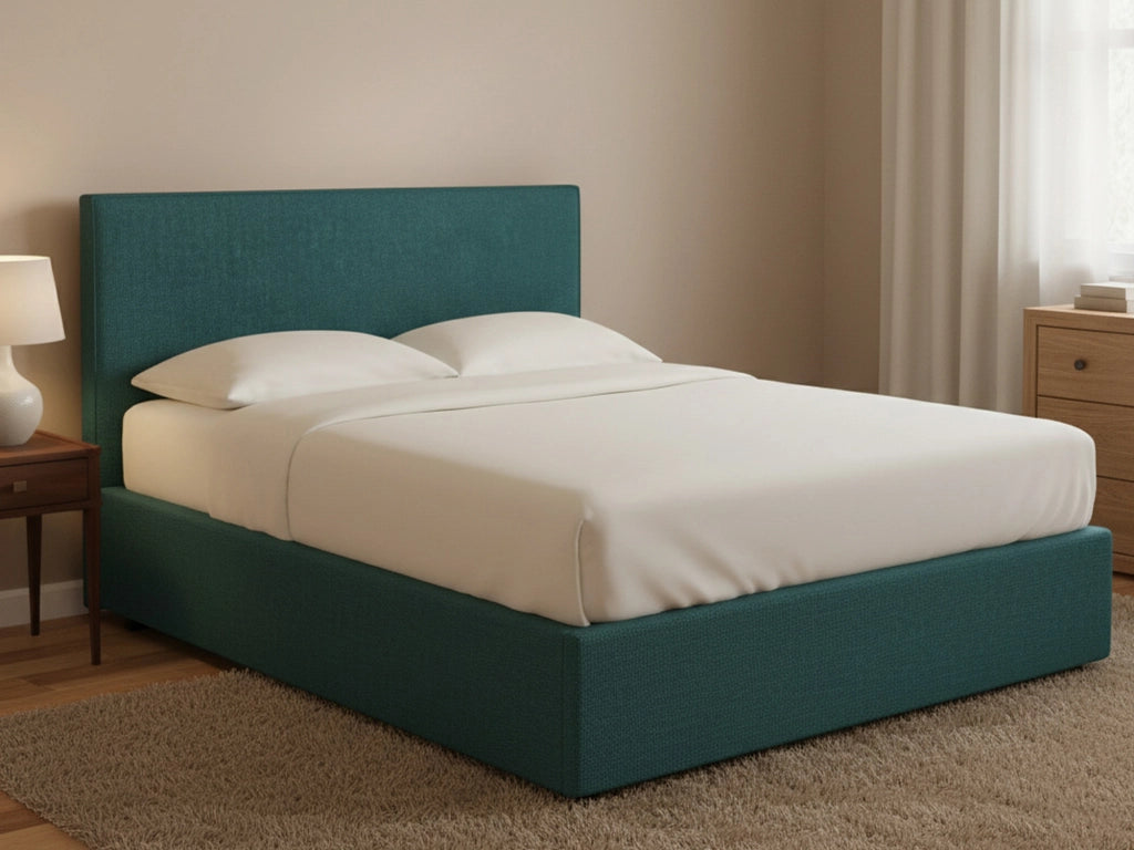 Carlisle, Letto Piazza e Mezza Sfoderabile Made in Italy, Verde Petrolio