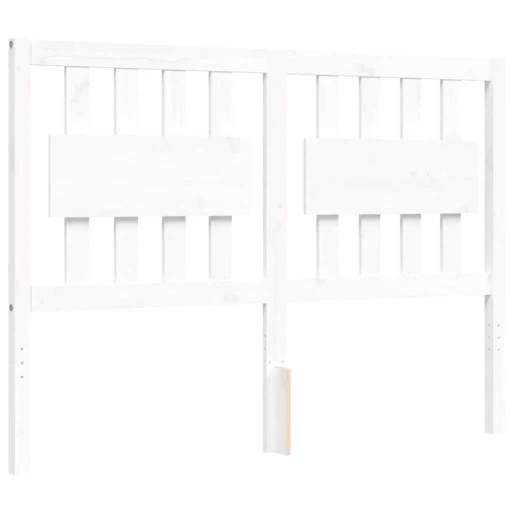 Giroletto senza Materasso-Struttura Letto Bianco 140x200 cm Legno Massello Pino 919431