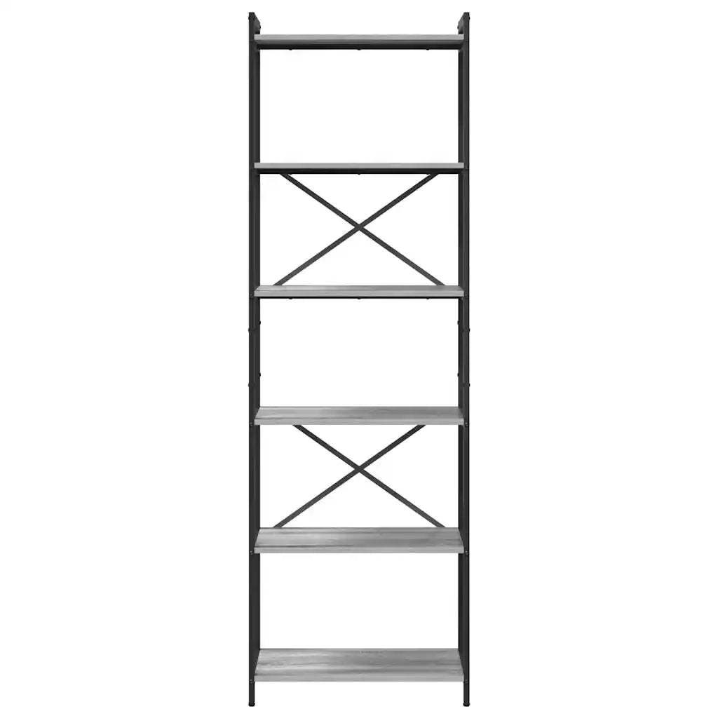 Libreria Grigio sonoma 60 x 30 x 189,5 cm Legno multistrato 868380