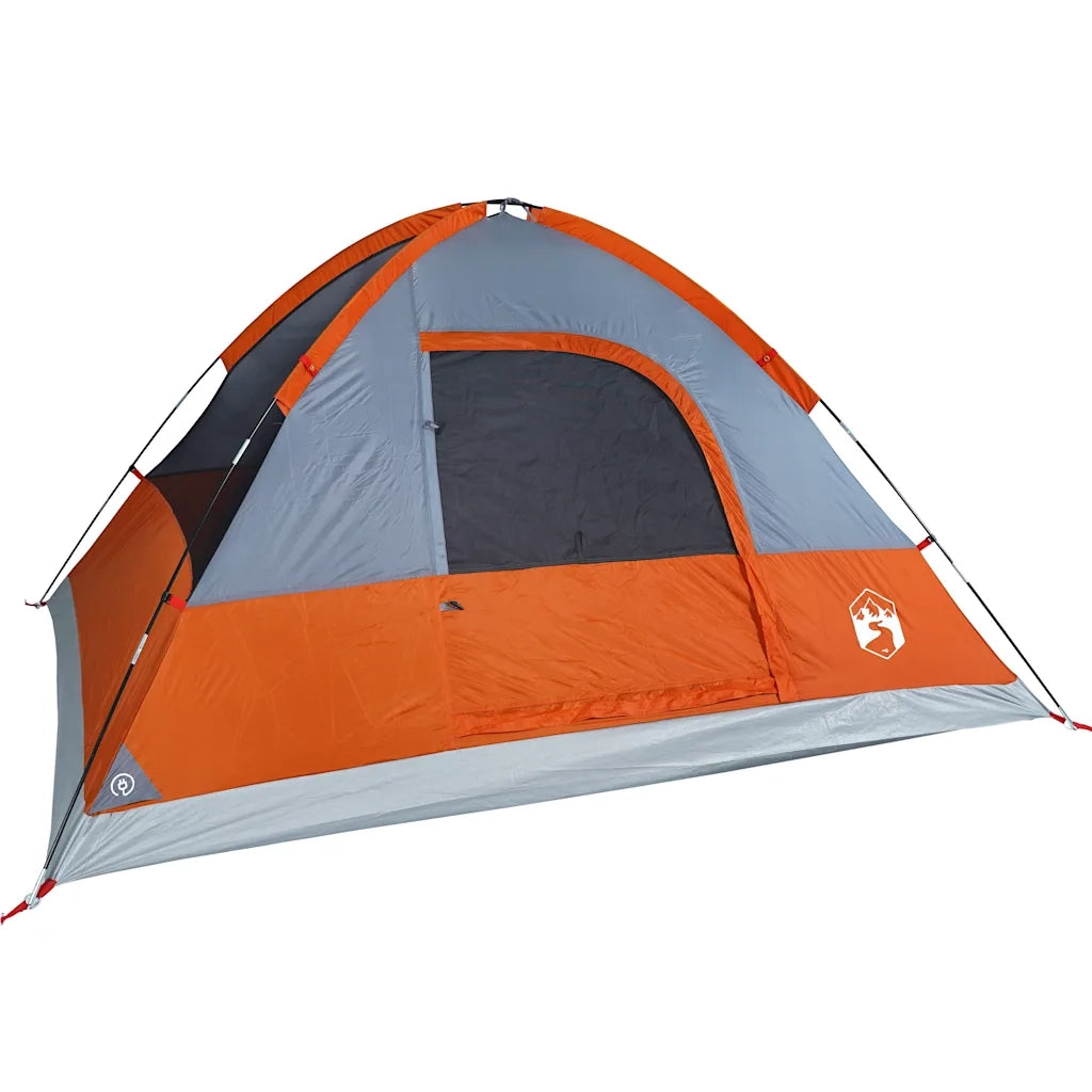 Tenda Familiare a Cupola 6 Persone Arancione Impermeabile 94553