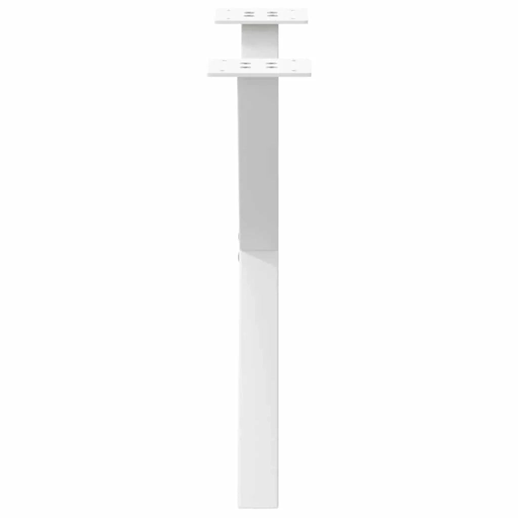 Set di 2 gambe regolabili per tavolino da caffè a forma di X 50 x 43 cm design moderno acciaio bianco 02_0057170