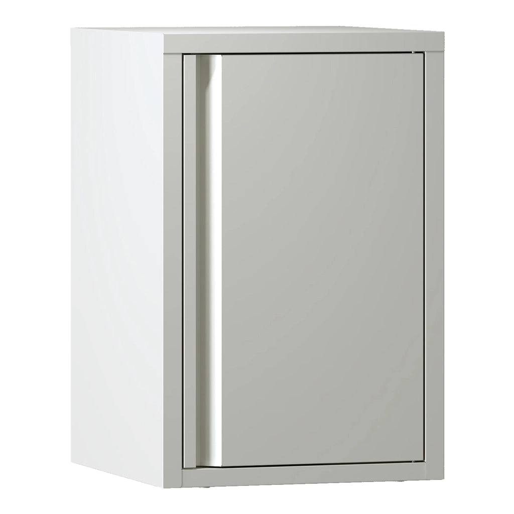 Armadietto a Parete Burlöv con Anta in Acciaio 50 x 33 x 35 cm - Bianco [en.casa]