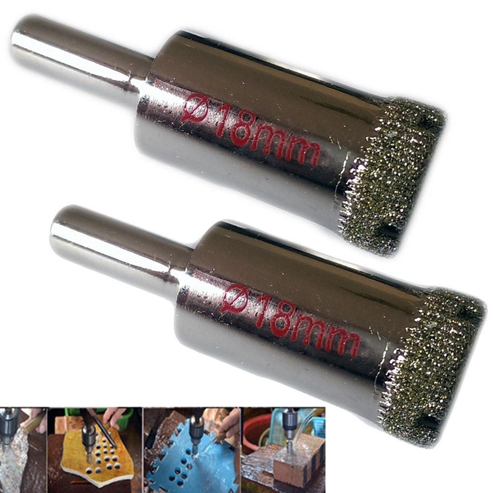 Trade Shop - Punta Trapano Diamantata Per Piastrelle Porcellana Vetro Ceramica Marmo ø 18mm -