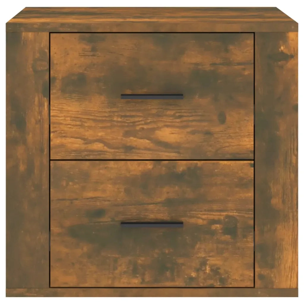 Comodino | Armadio da Notte | Mobiletto da notte Rovere Fumo 50x39x47 cm