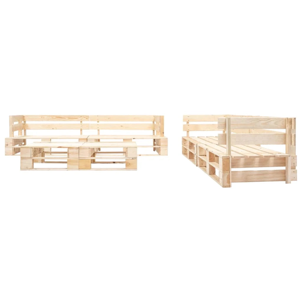Mobili da giardino mobili da esterno set di mobili pallet da 220 cm 6 pezzi in legno colore legno naturale 02_0018456