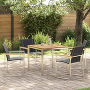 Set da Pranzo per Giardino 5 pcs Legno di Acacia Massello 3334814