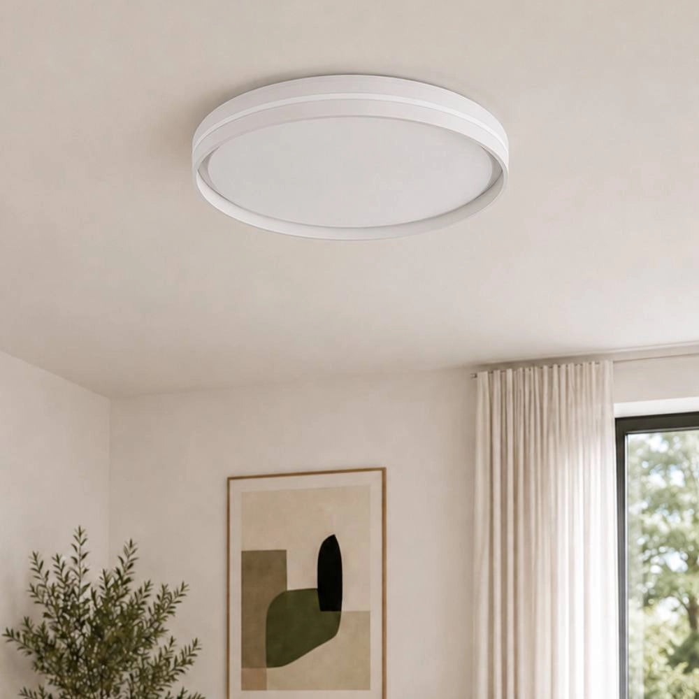Plafoniera led 40w rgb cct bianca con telecomando e funzione memoria