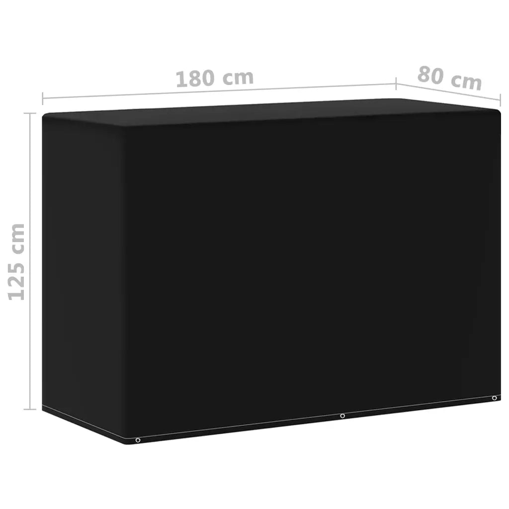 Copertura Giardino | Telone per mobili da esterni 2 pz 6 Occhielli per Griglia 180x80x125 cm