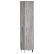 Credenza | Madia | Buffet da pranzo | Armadio da pranzo Grigio Sonoma 34,5x34x180 cm in Legno Multistrato