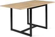 Tavolo da pranzo allungabile DETROIT 4-8 persone design industriale 80-160 cm