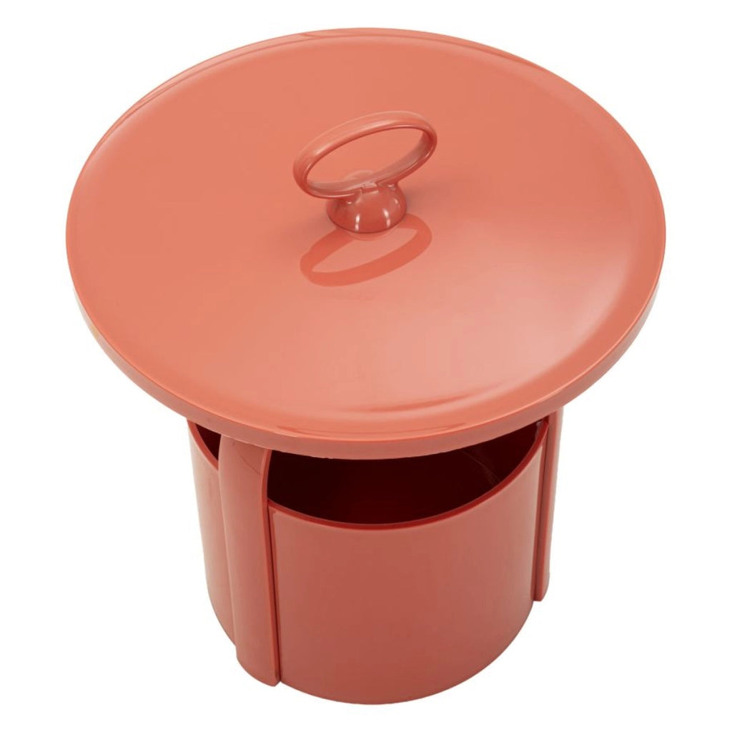 Tavolino VKH1095, Rosso, Plastica, 44x44x43 cm