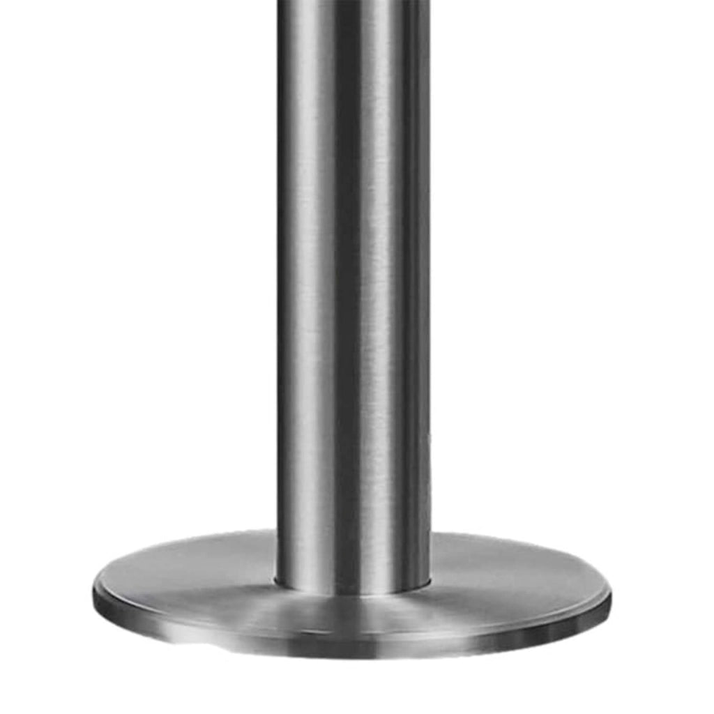 Sined Pula Doccia Da Giardino In Acciaio 316l Con Doccino h 230 Cm Inox Satinato Doccia Con Alimentazione Acqua Calda e Fredda