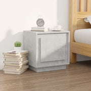 Comodino-Tavolino da notte Grigio Cemento 44x35x45 cm in Legno Multistrato