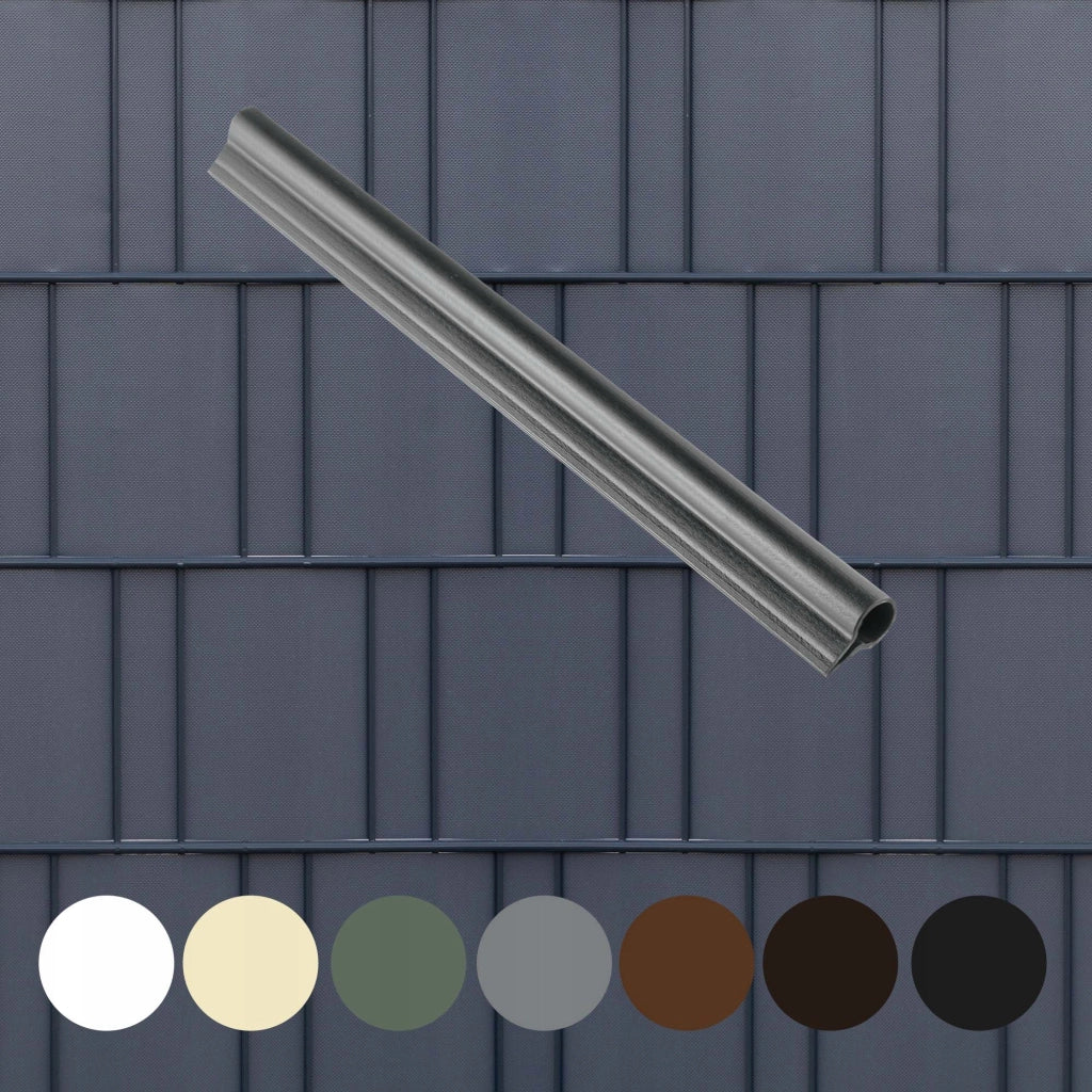 Clip KADAX da 19 cm per nastro per recinzioni, ganci per nastro per recinzioni, colore grigio, 6 pezzi