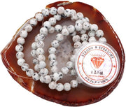 Kralen con corda per l'assemblaggio di accessori per l'autoaiuto Pietre per collane da assemblare in casa Pietre energetiche per bracciale curativo 4 mm = 180 pezzi e 1 rotolo di filo Pietre di loto jaspide 4 mm