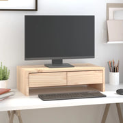 Supporto per Monitor 50x27x15 cm in Legno Massello di Pinocod mxl 96132