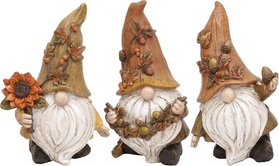 Set di decorazioni per tavola di 3 decorazioni autunnali per la casa - insetti di cera per giardino figurine per dentro fuori - decorazioni Halloween Thanksgiving da 5 pollici