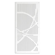 ROUTE - Pannello in PVC traforato - Parasole Misura: 98x198 cm, Colore: bianco