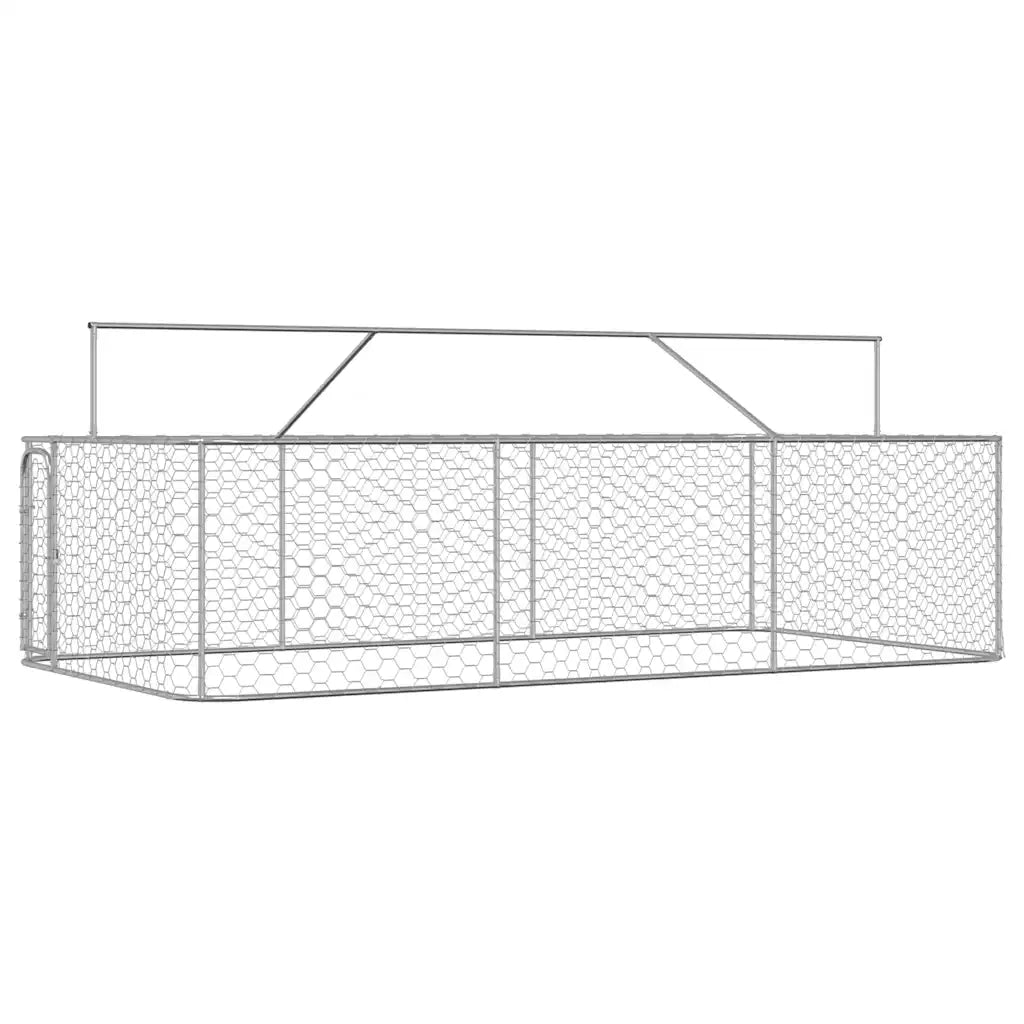 Gabbia per Cani da Esterno con Tetto 400x200x150 cm 171499