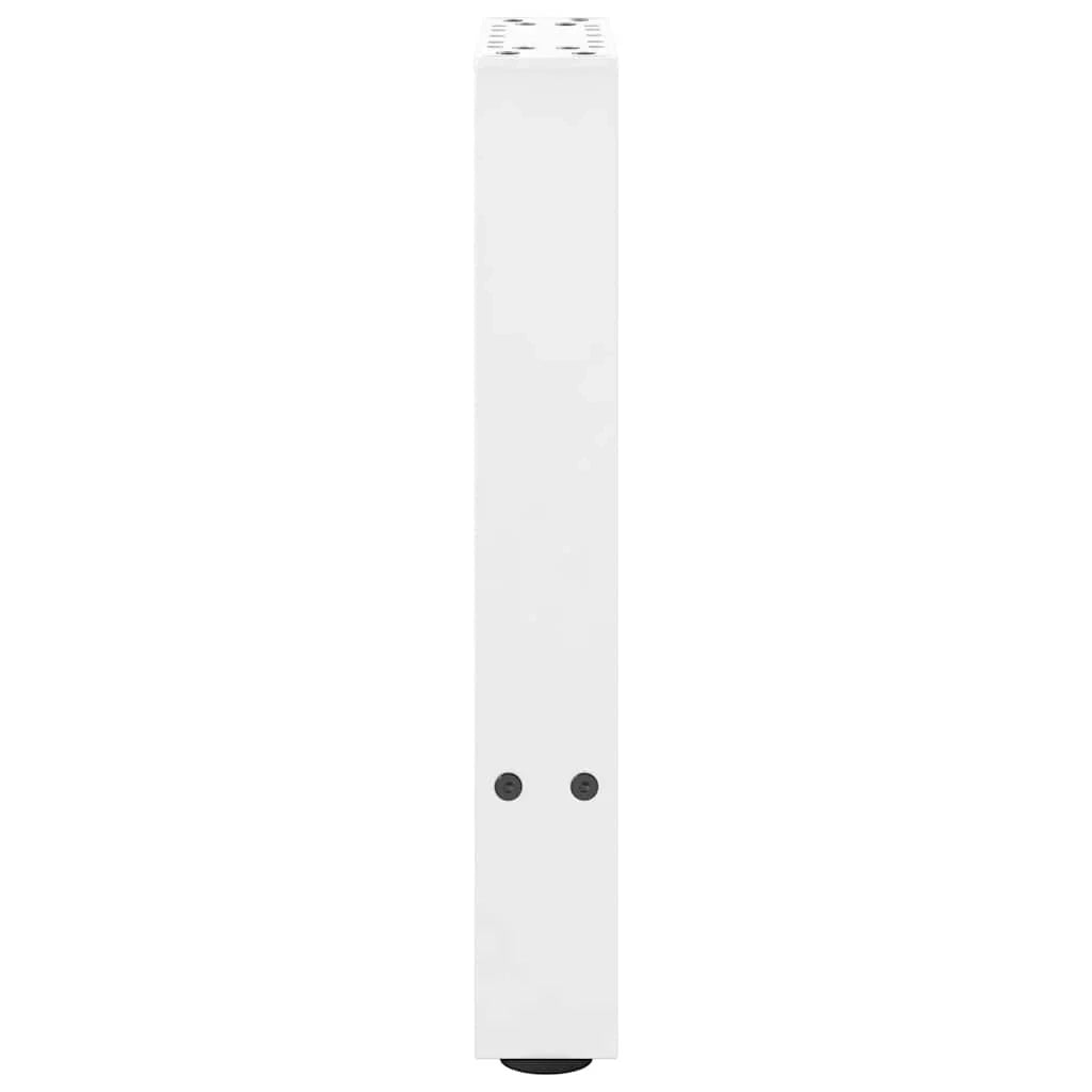 Set di 2 gambe regolabili per tavolino da caffè 38 x 42-43 cm design moderno soggiorno acciaio bianco 02_0057517