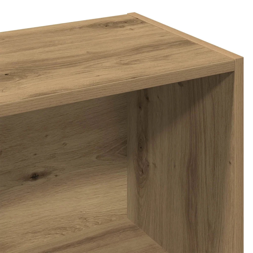 Libreria dal design classico con ampio spazio contenitivo 98 x 29 x 97 cm realizzata artigianalmente in legno di rovere composito 02_0050697