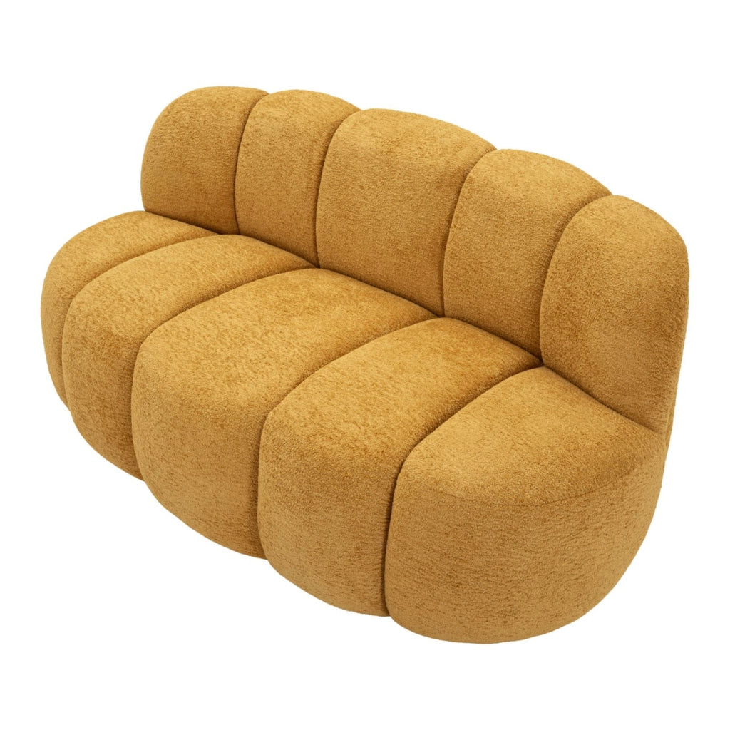 Divano VKH1061, Giallo, Spugna, 145x80x69 cm