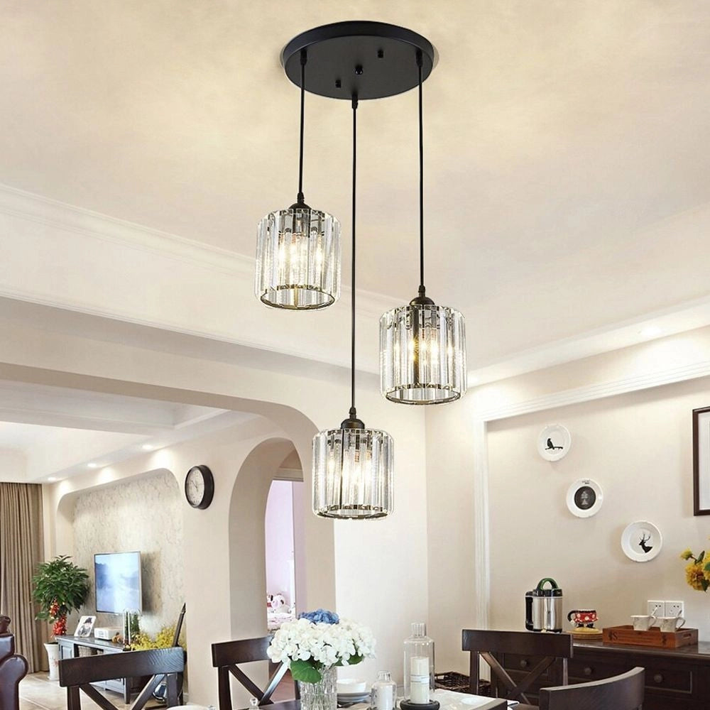 Lampada Da Soffitto Cristallo Black APP513-3CPR