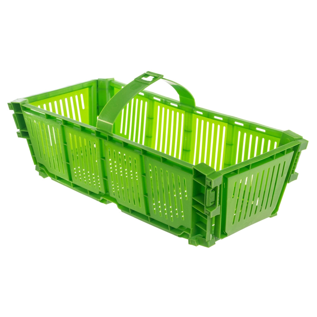 Cesto pieghevole KADAX per frutta e fragole, in plastica, 2 kg