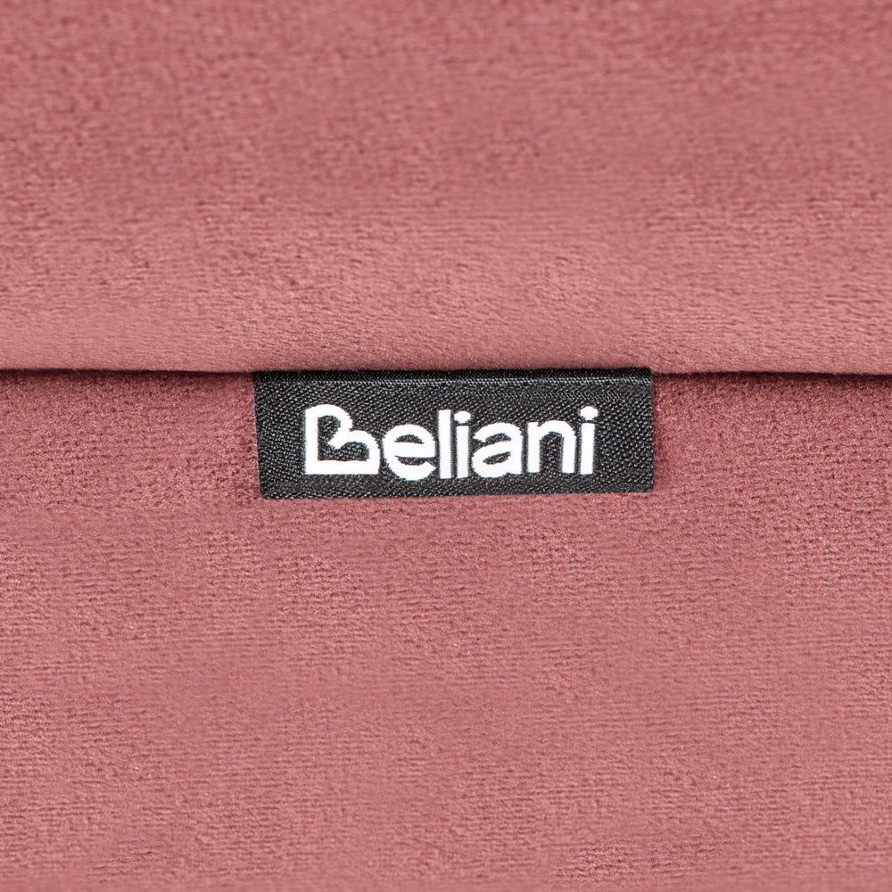 Pouf imbottito in velluto a forma di S rosa soggiorno stile moderno