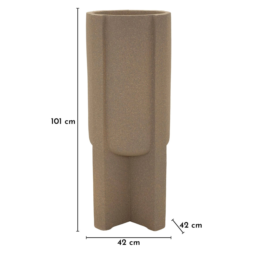 Fatigava, Vaso Finitura Geometrica, Beige