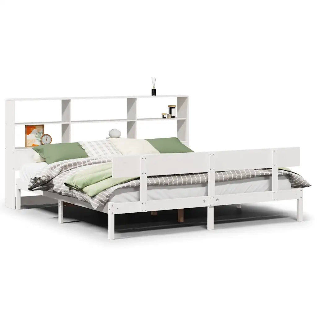 Giroletto con Libreria senza Materasso 180x200 cm in Legno Pino 3321815