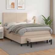 Giroletto a Molle con Materasso Cappuccino 140x200cm Similpelle