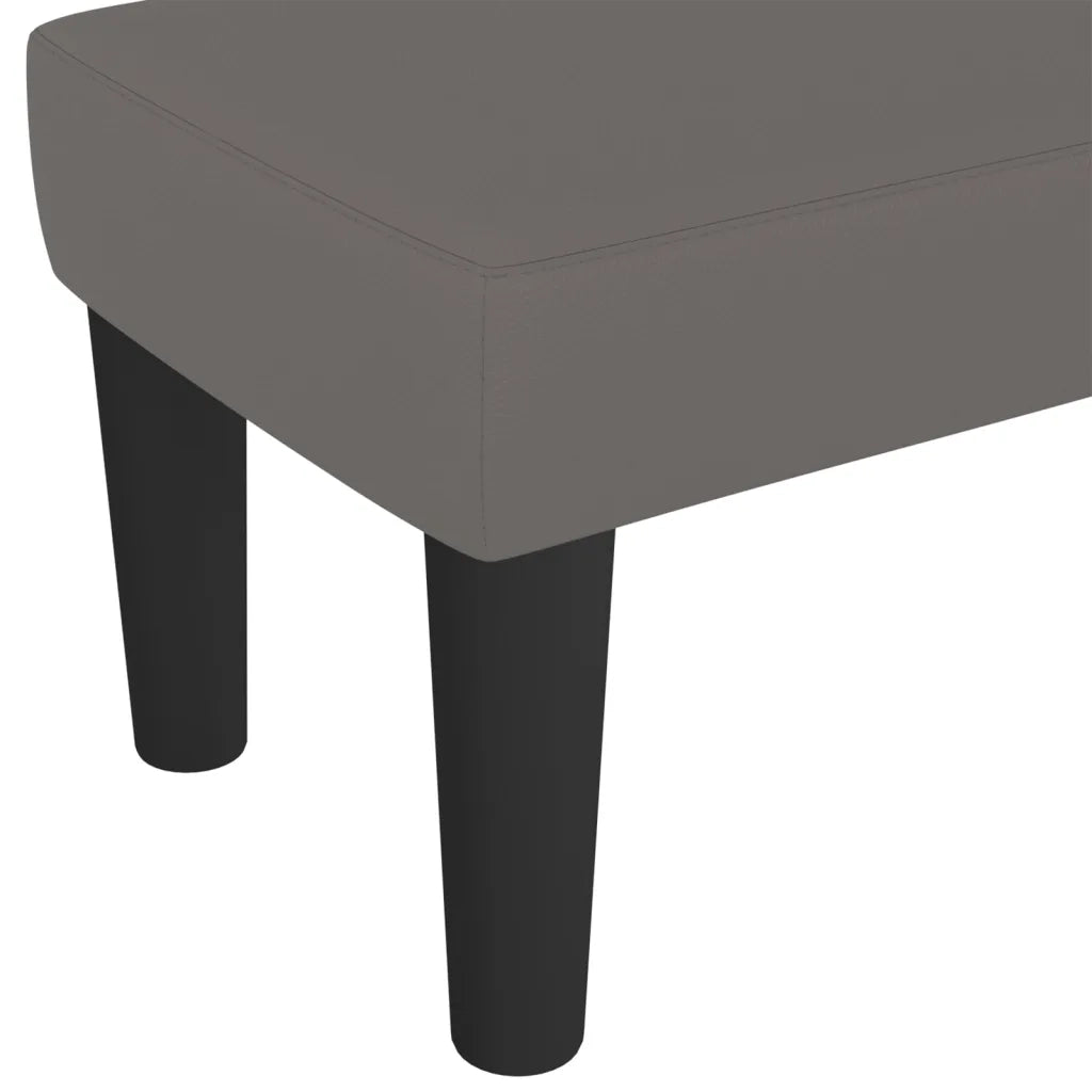 Panca Grigia 70x30x30 cm in Similpelle CFW5049251
