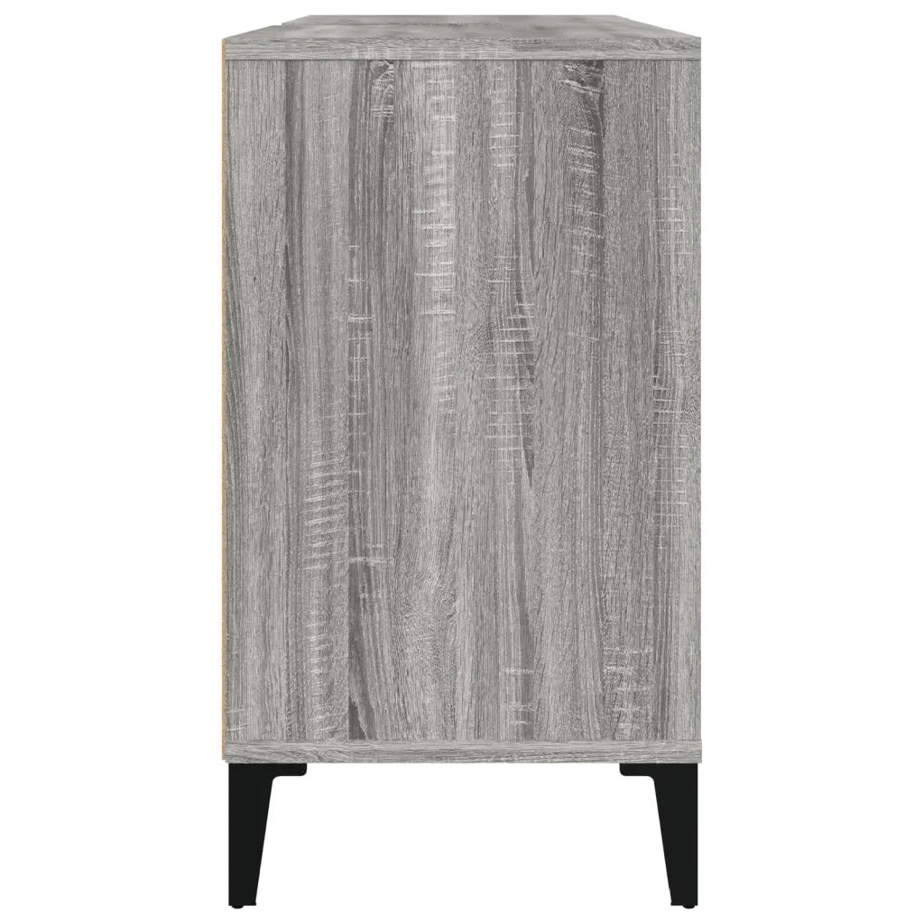 Mobile Lavabo | Armadio Lavabo Grigio Sonoma 80x33x60 cm in Legno Multistrato