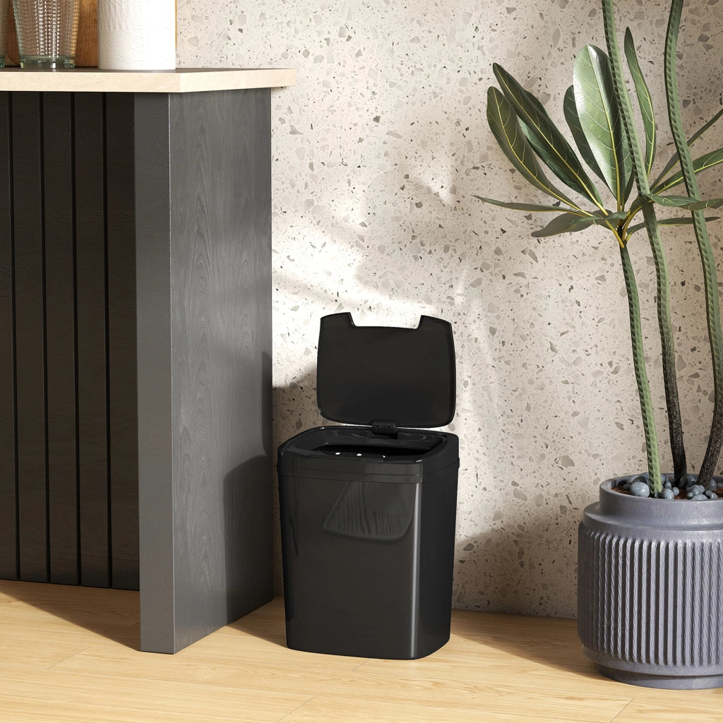 Cestino per Rifiuti Automatico 15 Litri con Sensore ¨C zephmum ¨C Nero