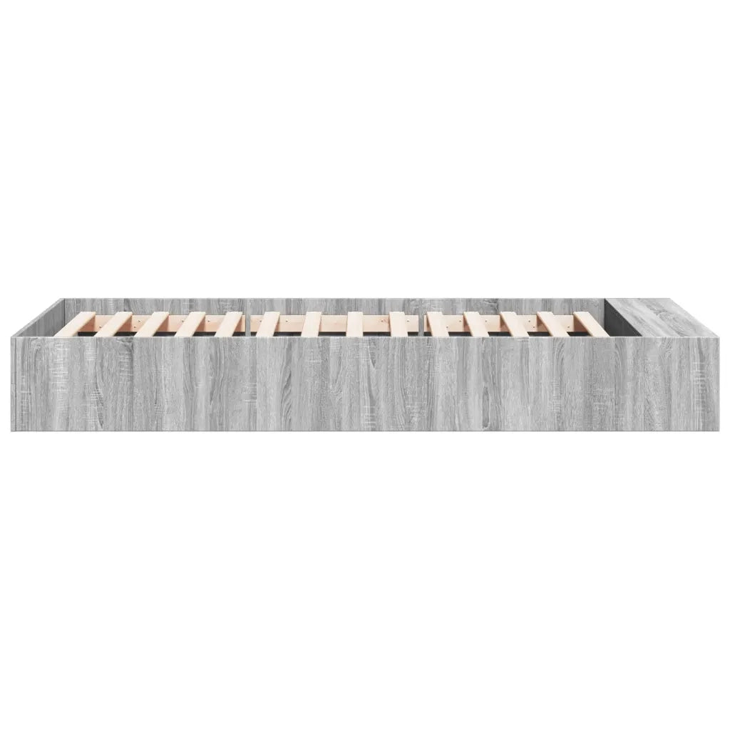 Giroletto-Struttura Letto Grigio Sonoma 90x200 cm in Legno Multistrato 373485