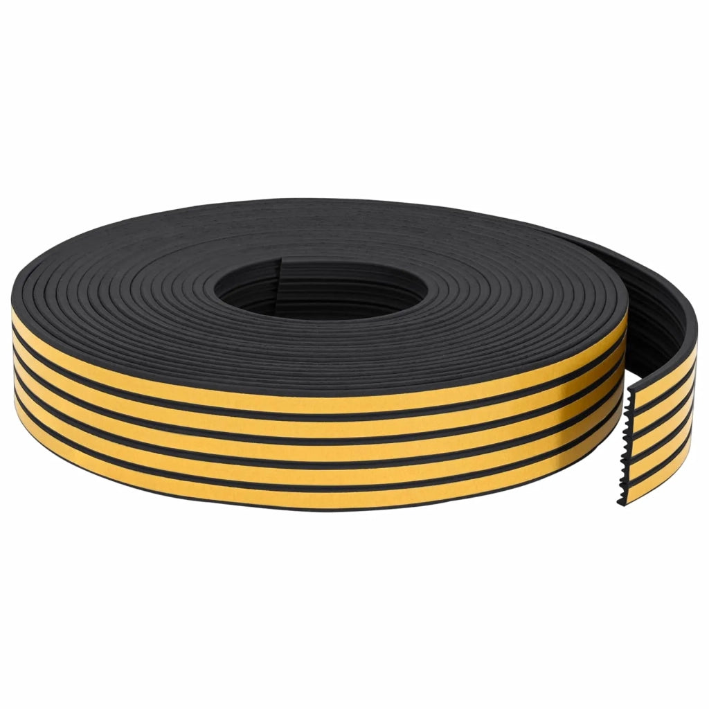 Nastro adesivo per finestre Nero 15 x 8 mm 12 m Schiuma EPDM 42038098