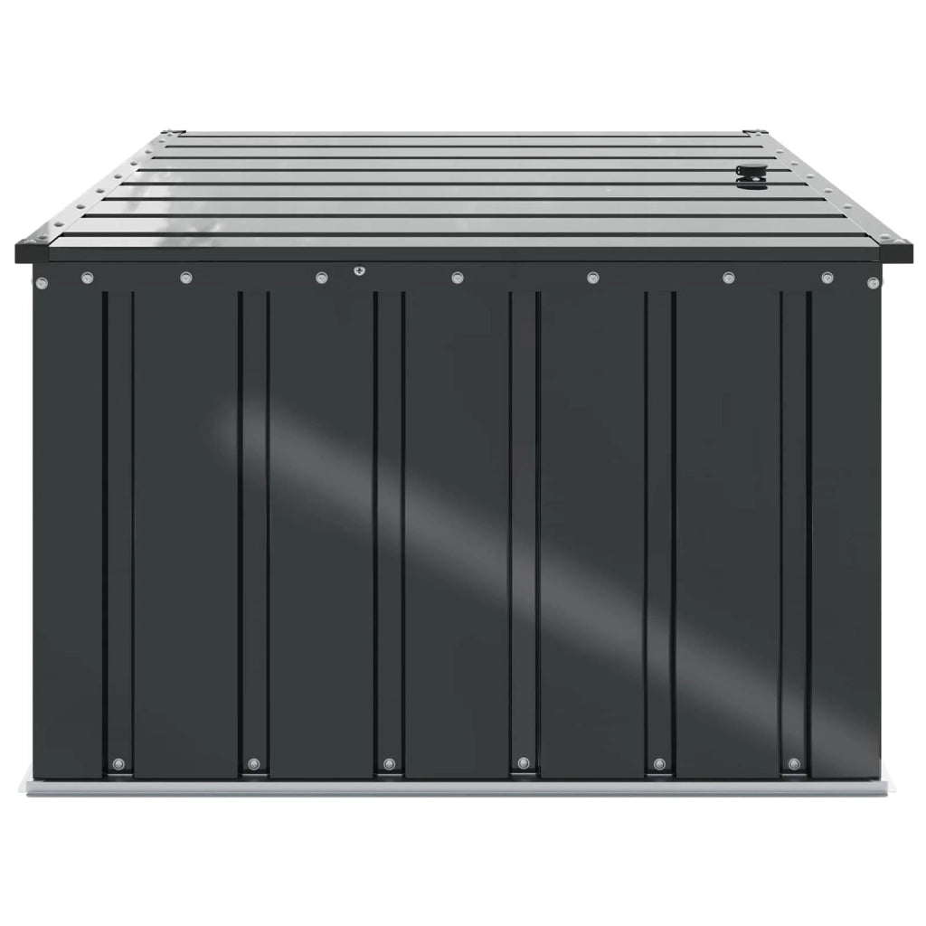 Scatola di Stoccaggio per Giardino Nero 101 x 82 x 50 cm 42011278