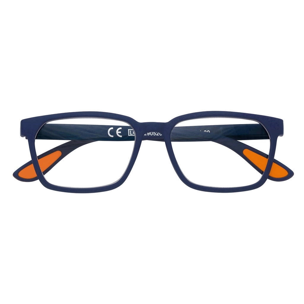 Occhiale Lettura Montatura Policarbonato Soft Touch Blu Cod 434836