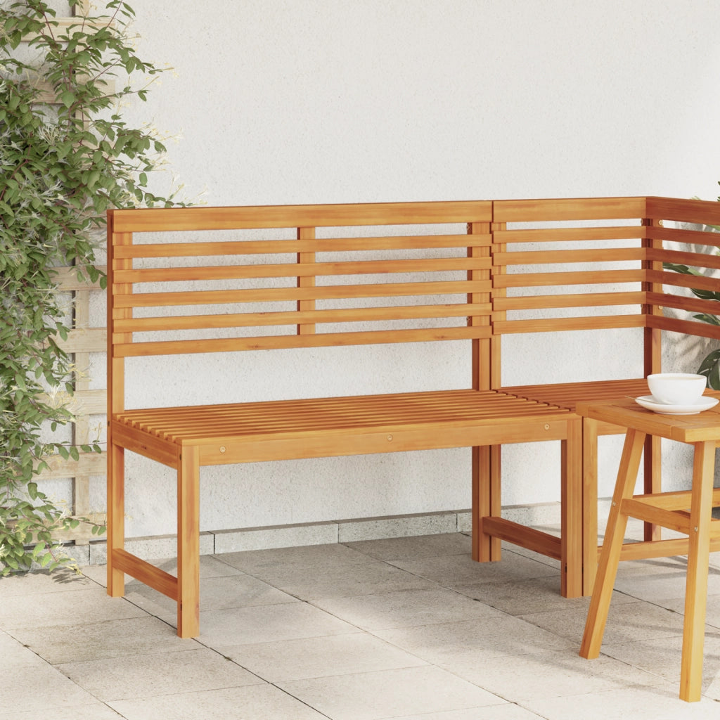 Panchina da giardino  100x50x91 cm in legno solido di acacia