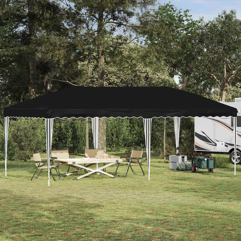 Tenda per feste a pop-up 575 x 290 x 245 cm Nero 42019788