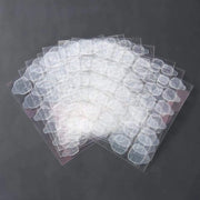 Stickers per unghie falsi a doppia faccia - 10 fogli - trasparenti - in plastica - ecologici - alta viscosità