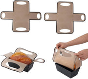 Liner a forma di pane - 2 pezzi - Resistente al calore - Silicone - Smalto antiaderente - 49x39 cm - Ideale per forme da pane - Piatto per forno