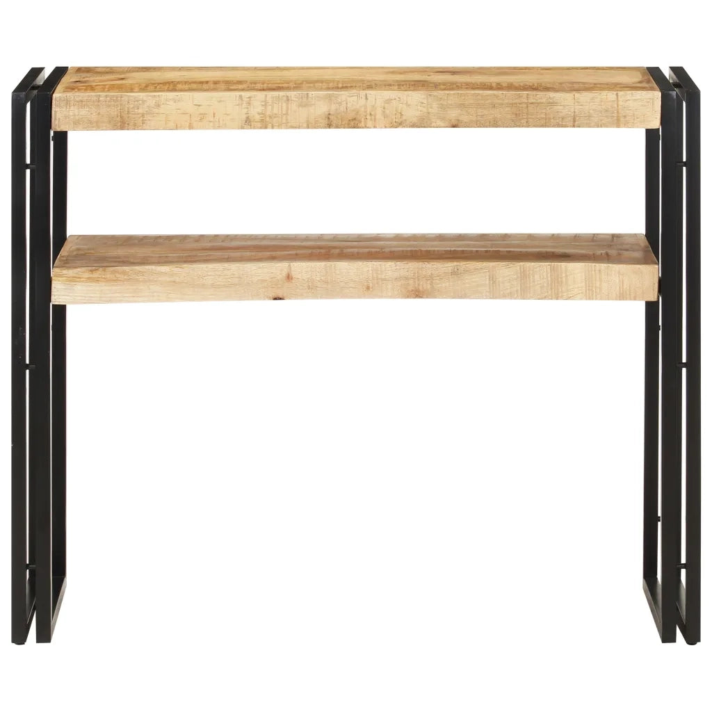 Tavolo Consolle | Tavolo d'Ingresso 90x30x75 cm in Legno di Mango Grezzo