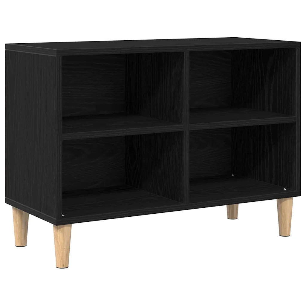 Mobile TV Rovere Nero 69,5 x 30 x 50 cm Legno multistrato 862583