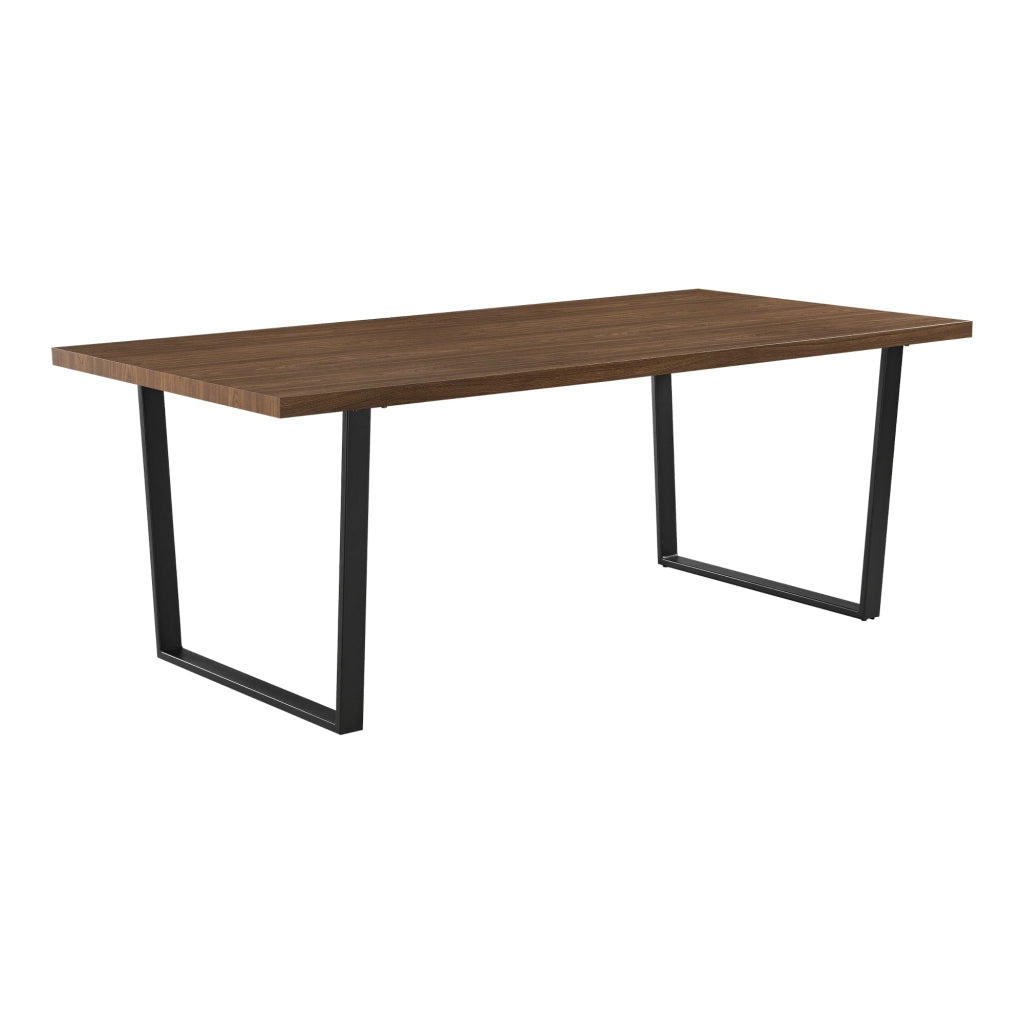 Tavolo da Pranzo (LuxLaxA) 200x100x76 cm Tavolo da Cucina per 8 Persone - Gambe di Design in Acciaio Nero e Piano Tavolo