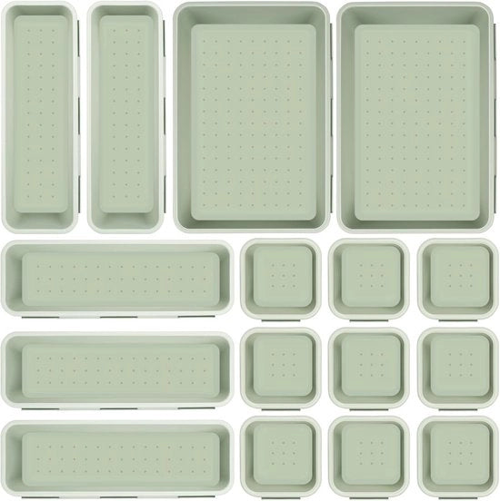 Set di organizzatori da 16 pezzi - cassetti multifunzionali per cucina e ufficio
