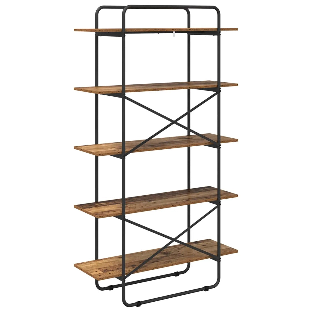 Libreria 5 livelli 100 x 35 x 175,5 cm PB Legno di quercia 8007784