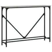 Tavolino Consolle | Tavolo d'Ingresso Grigio Sonoma 102x22,5x75cm Legno Multistrato