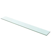 2 pz Mensole | Ripiano | Scaffale in Vetro Trasparente 100x12 cm